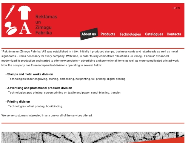 Rīgas Zīmogu fabrika, AS